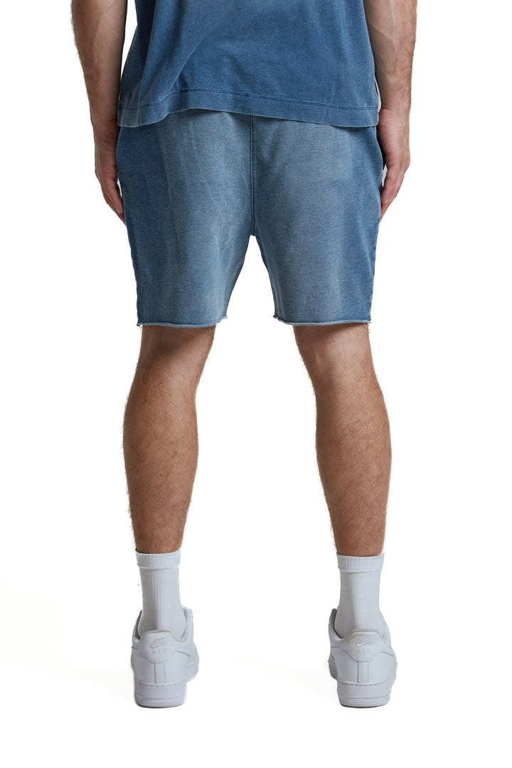 Purple Brand P446 Blue MFAB325 MWT Fleece Short - Blue