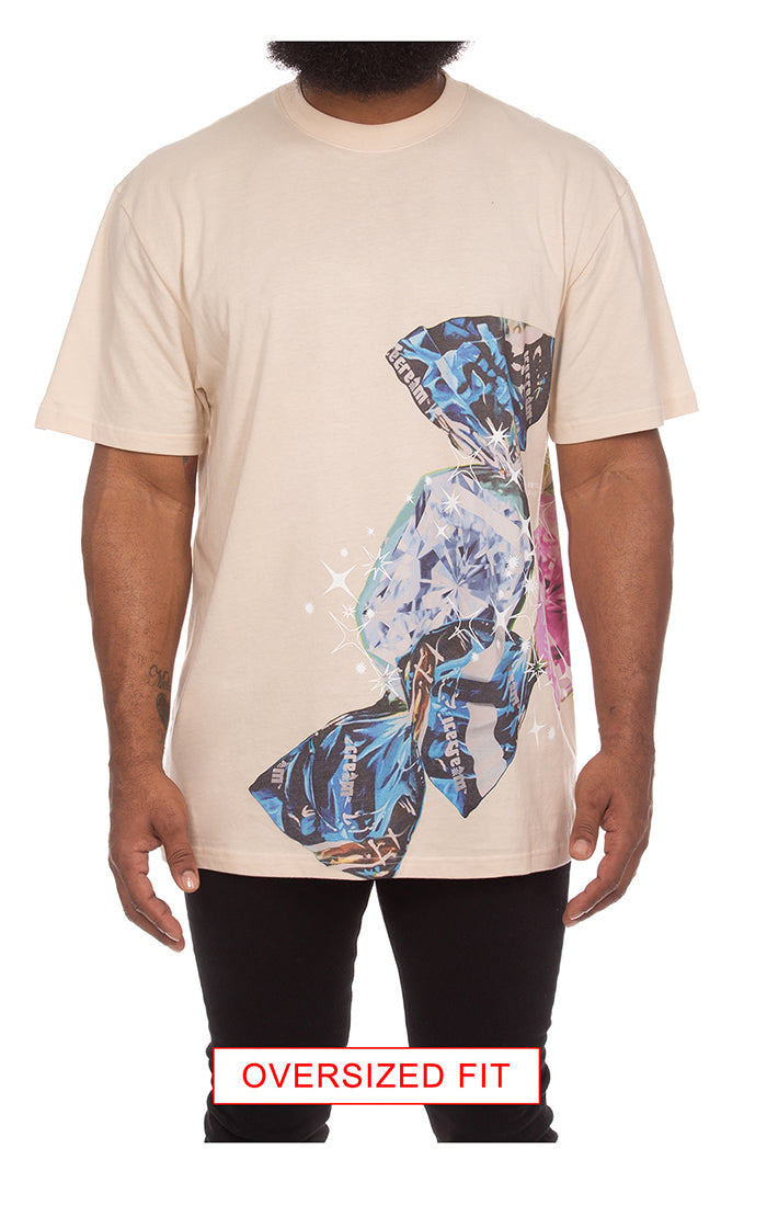 ICECREAM candy drop ss knit (oversize) - fog