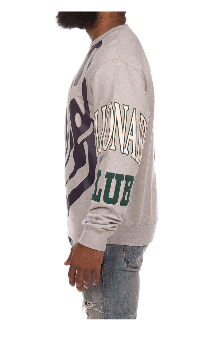 Billionaire Boys Club bb big face sweatshirt - heather grey