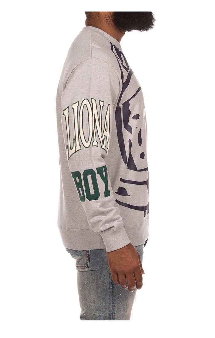 Billionaire Boys Club bb big face sweatshirt - heather grey