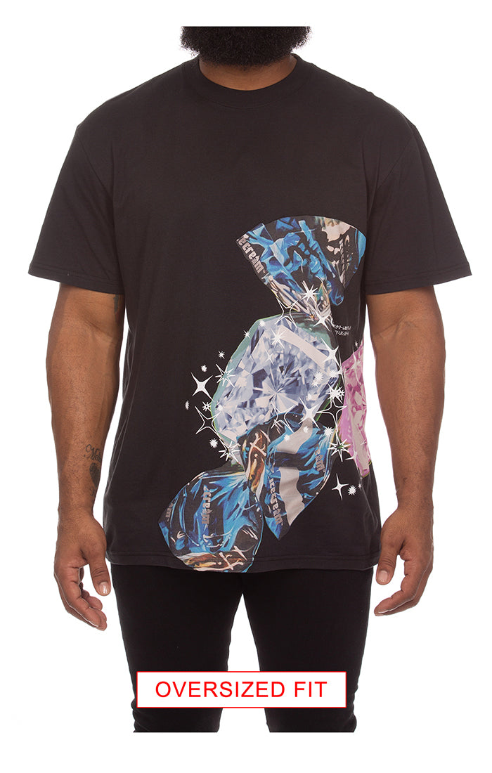 ICECREAM candy drop ss knit (oversize) - stretch limo