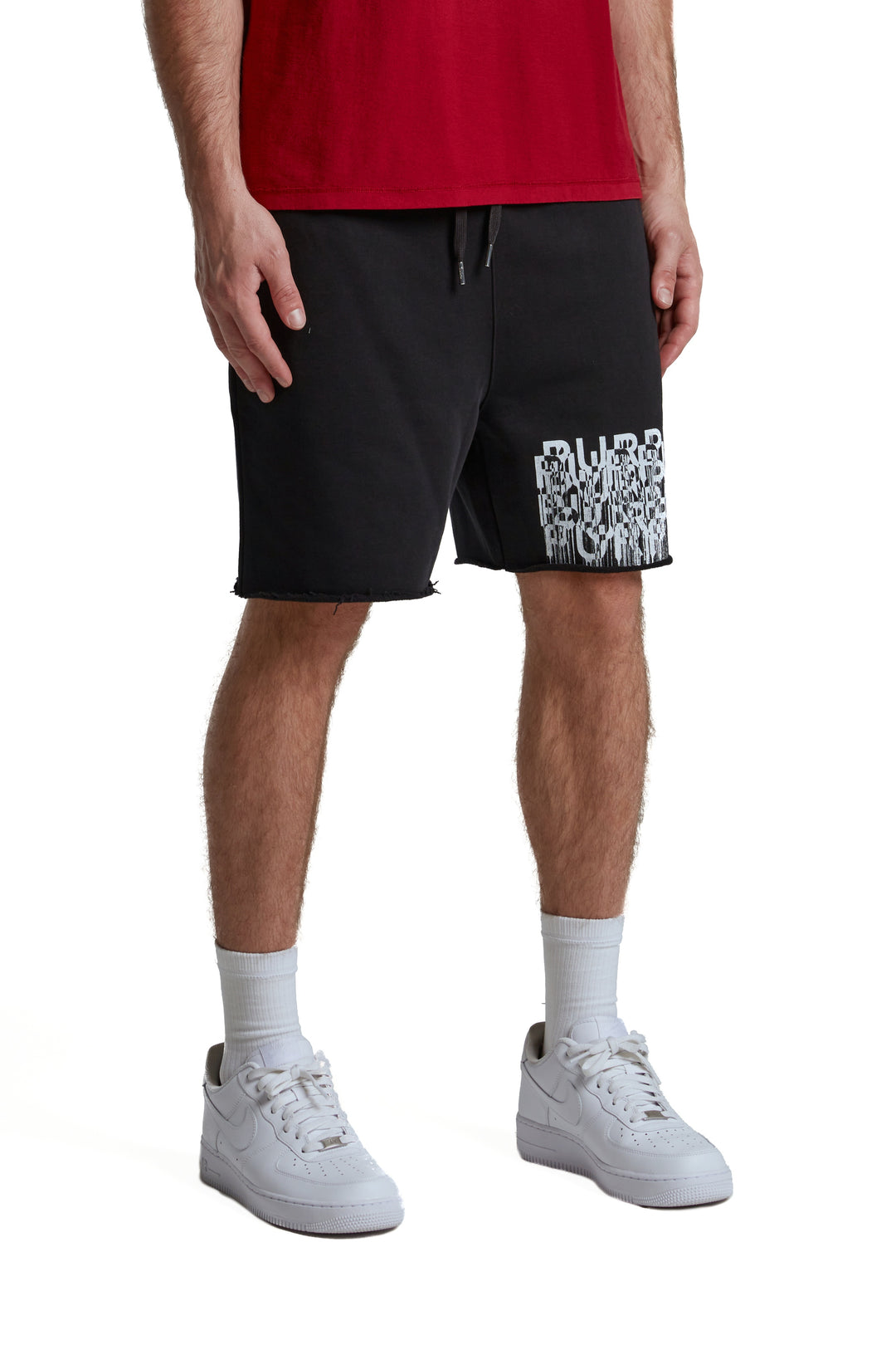 Purple Brand P446 Black MGBD325 MWT Fleece Short - Black