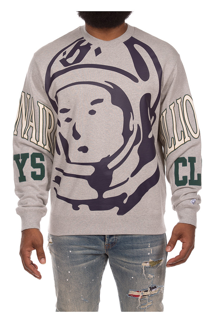 Billionaire Boys Club bb big face sweatshirt - heather grey