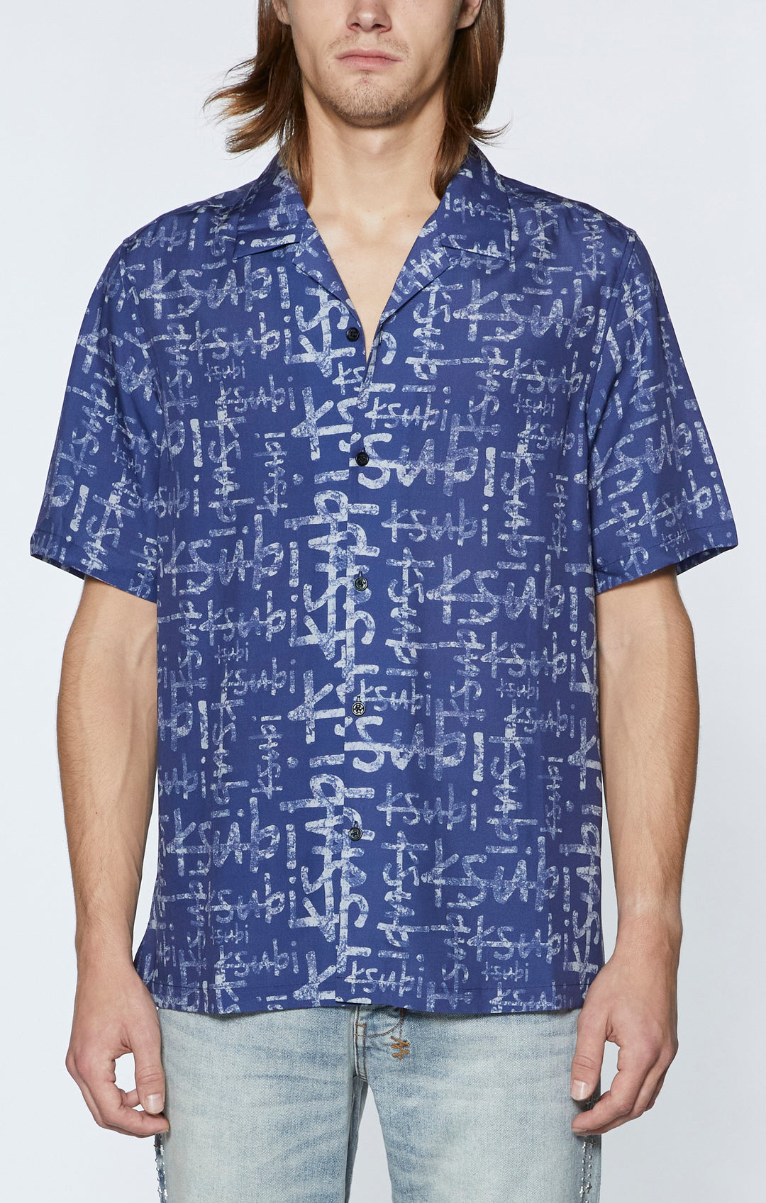 ksubi dress shirt Ksubi Women's Astra LS Shirt Bandana, Blue, Size Medium/l