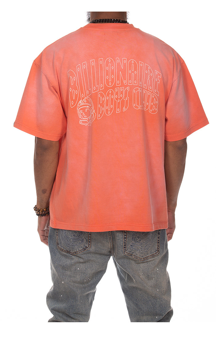 Billionaire Boys Club bb faded helmet ss knit (crop fit) - coral quartz