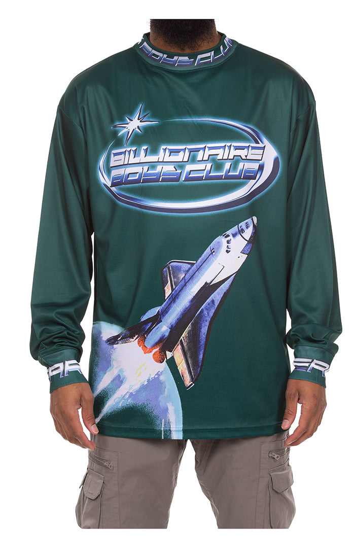 Billionaire Boys Club bb discovery jersey ls knit - rain forest