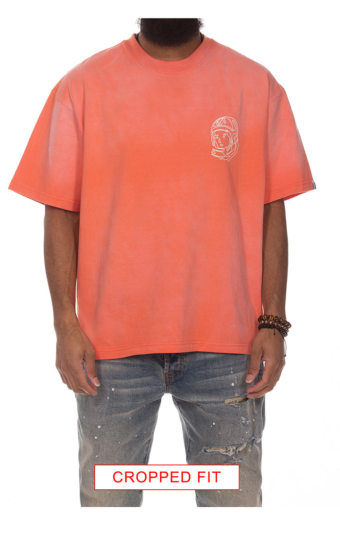 Billionaire Boys Club bb faded helmet ss knit (crop fit) - coral quartz