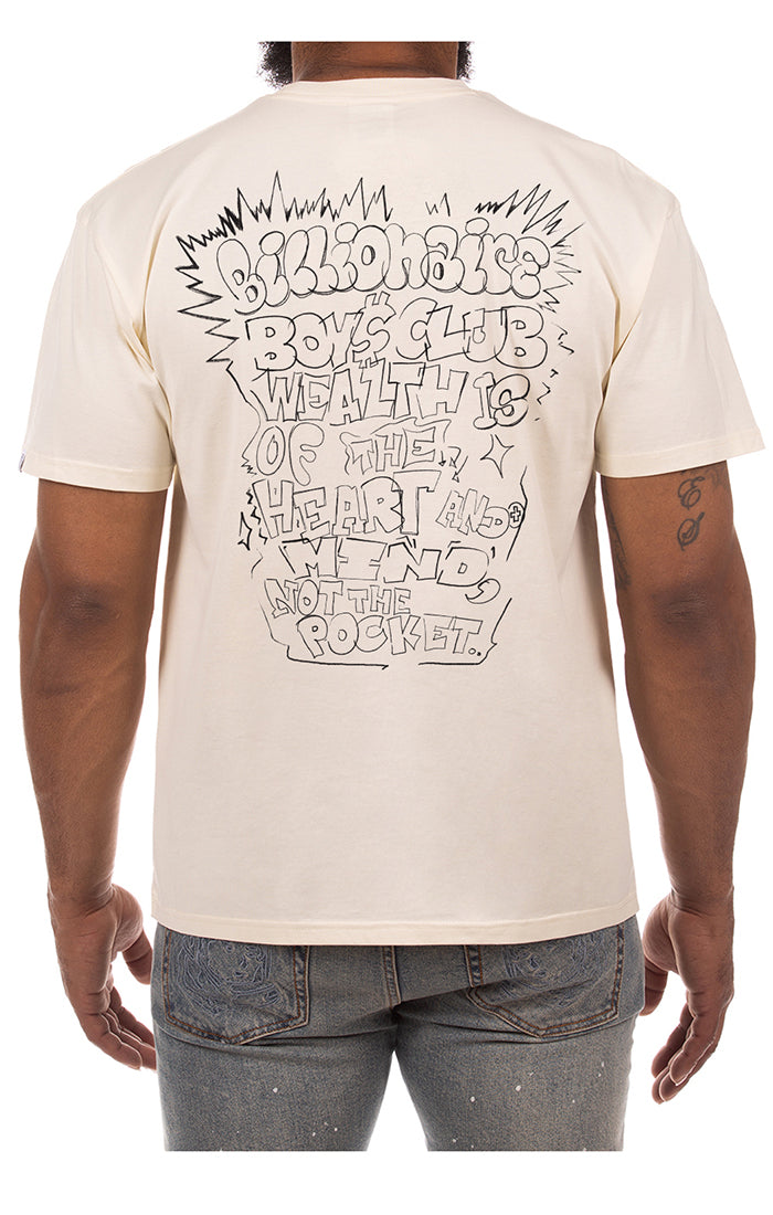 Billionaire Boys Club bb flyer ss tee - winter white