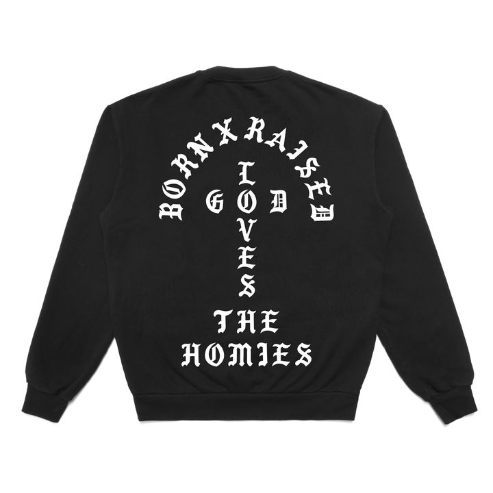 Born X Raised Unconditional Love Crewneck - Black