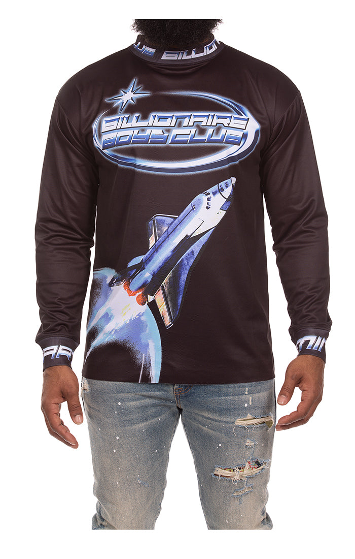 Billionaire Boys Club bb discovery jersey ls knit - black