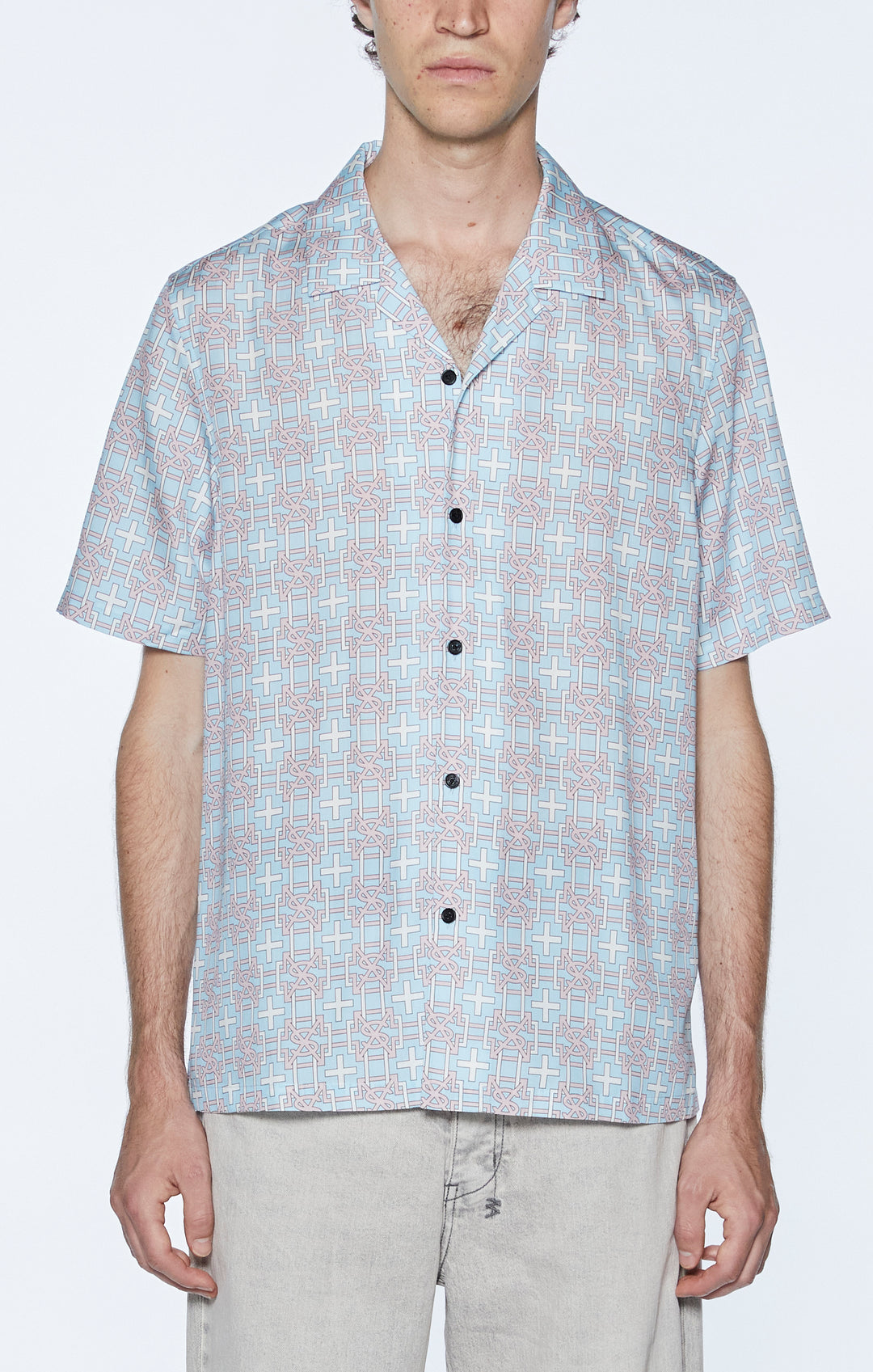 ksubi dress shirt Ksubi Black And White Abstract Print Button Up Shirt Taelor.Style