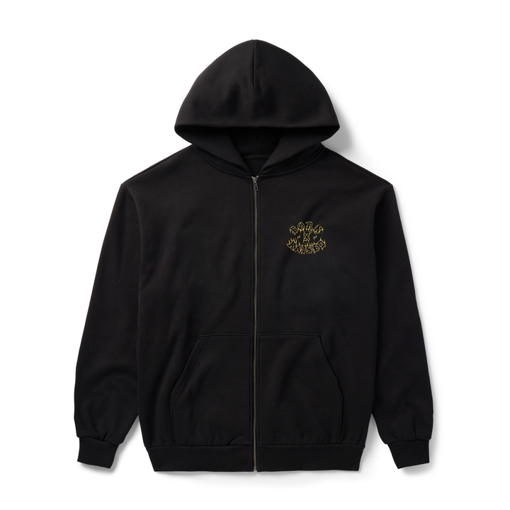 Born X Raised Guadalupe Zip-Up Hoodie - Black