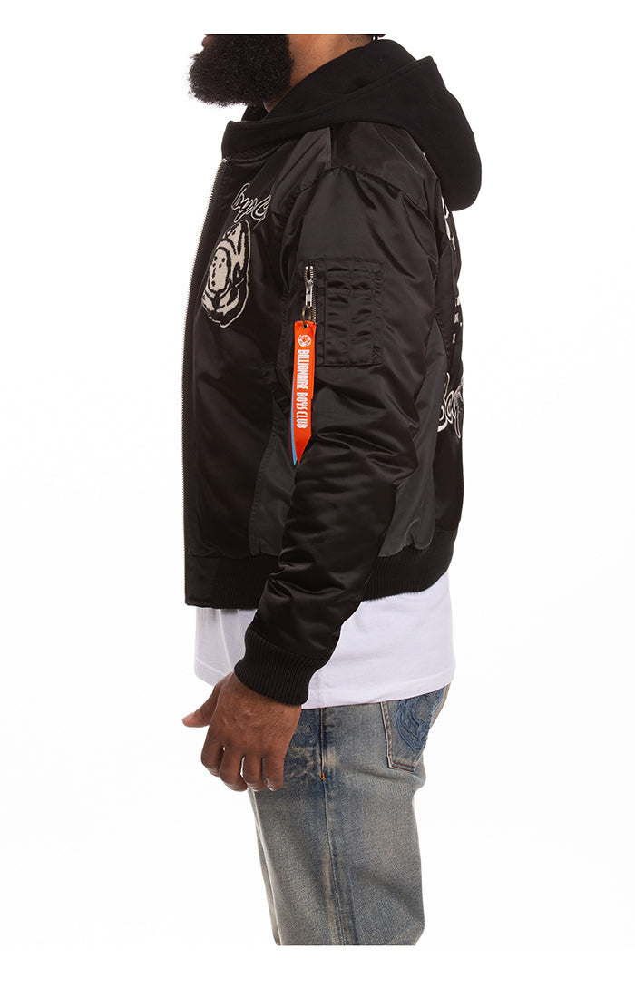 Billionaire Boys Club bb space suit bomber jacket - black