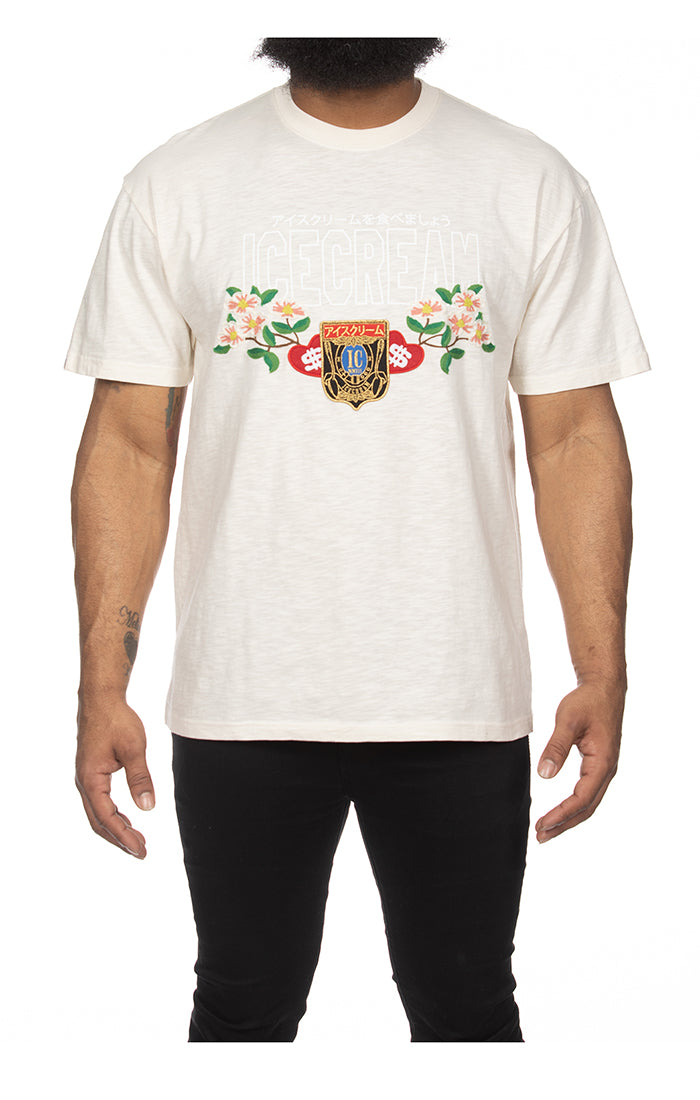 ICECREAM dog wood ss knit - antique white