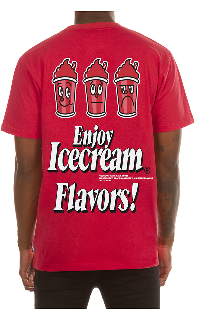 ICECREAM flavor ss tee - true red