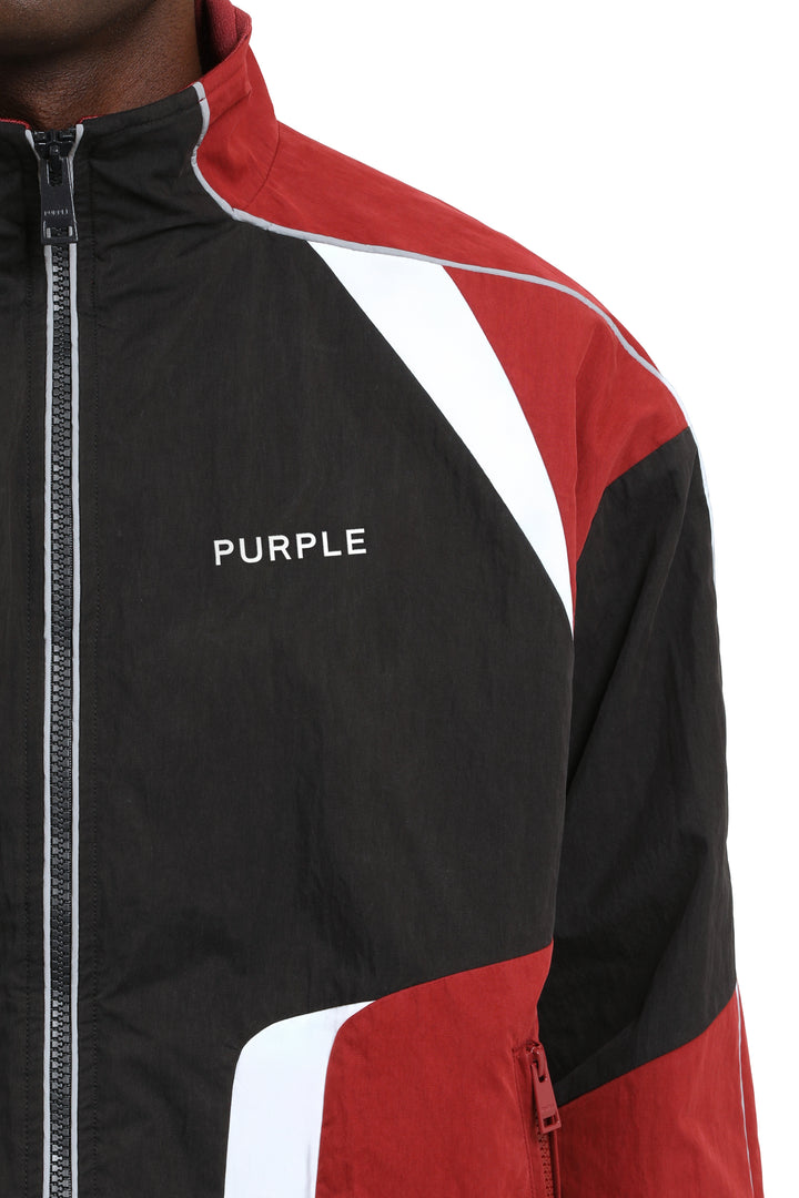 Purple Brand M6102 Black CBCR126 Poplin Track Jacket - Black