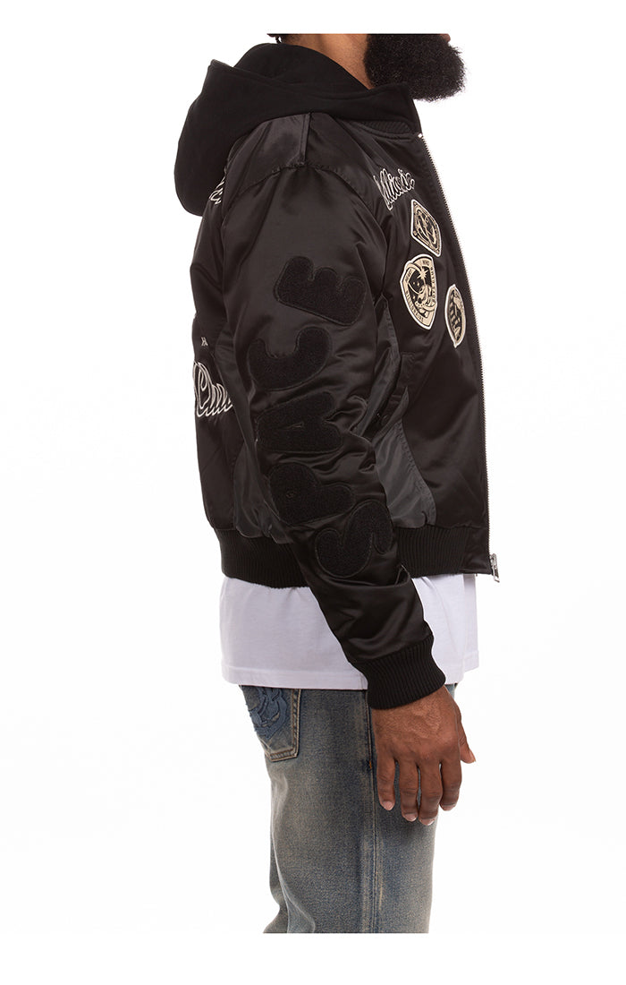 Billionaire Boys Club bb space suit bomber jacket - black