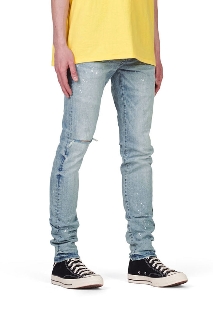 Purple Brand P001 Light Indigo WLIR425 Worn Light Indigo Reflective - Light Indigo