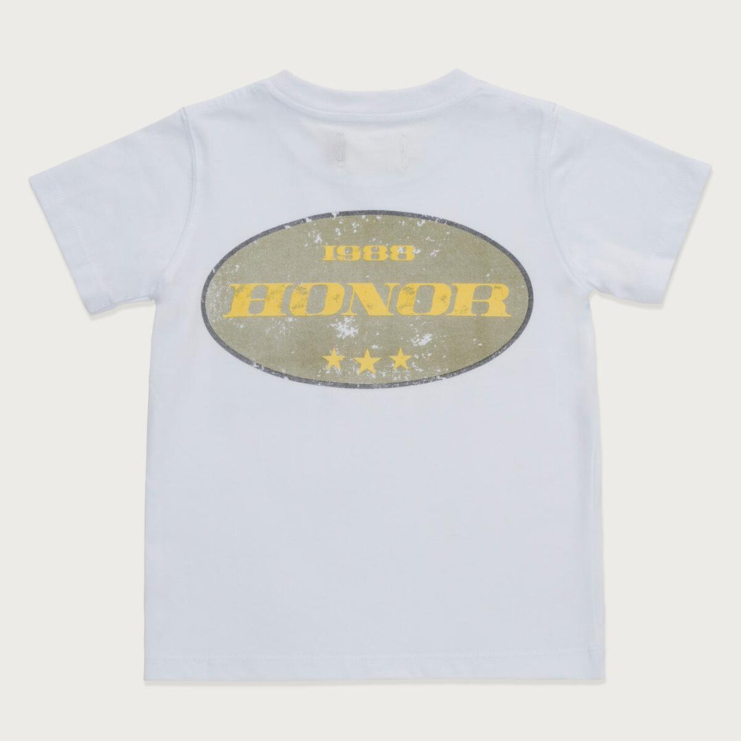Honor The Gift For Children Kids Honor Badge SS Tee - White