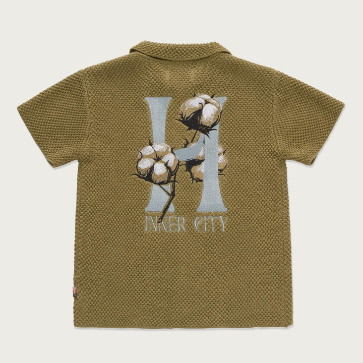 Honor The Gift For Children Kids Knit H Button Up - Olive