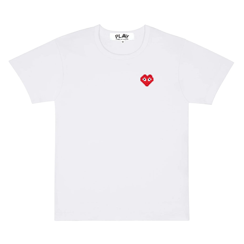 COMME DES GARCONS PLAY x the Artist Invader T-Shirt - White - AZ