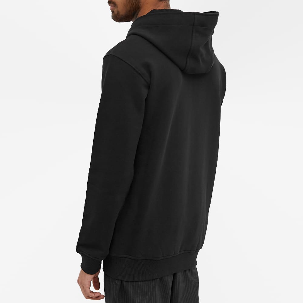 Comme Des Garçons SHIRT Zip Splash Hooded Sweatshirt - Black