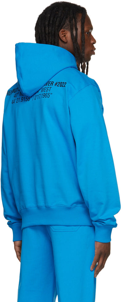 Helmut Lang Cross Hoodie - Cerulean – Privei