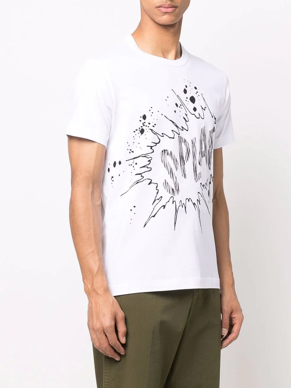 Comme Des Garçons SHIRT Splaf Print T-Shirt - White