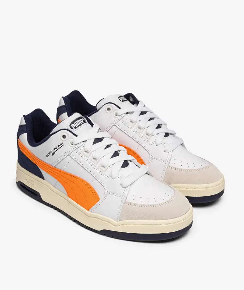 Puma SLIPSTREAM LO RETRO - Puma White-Vibrant Orange