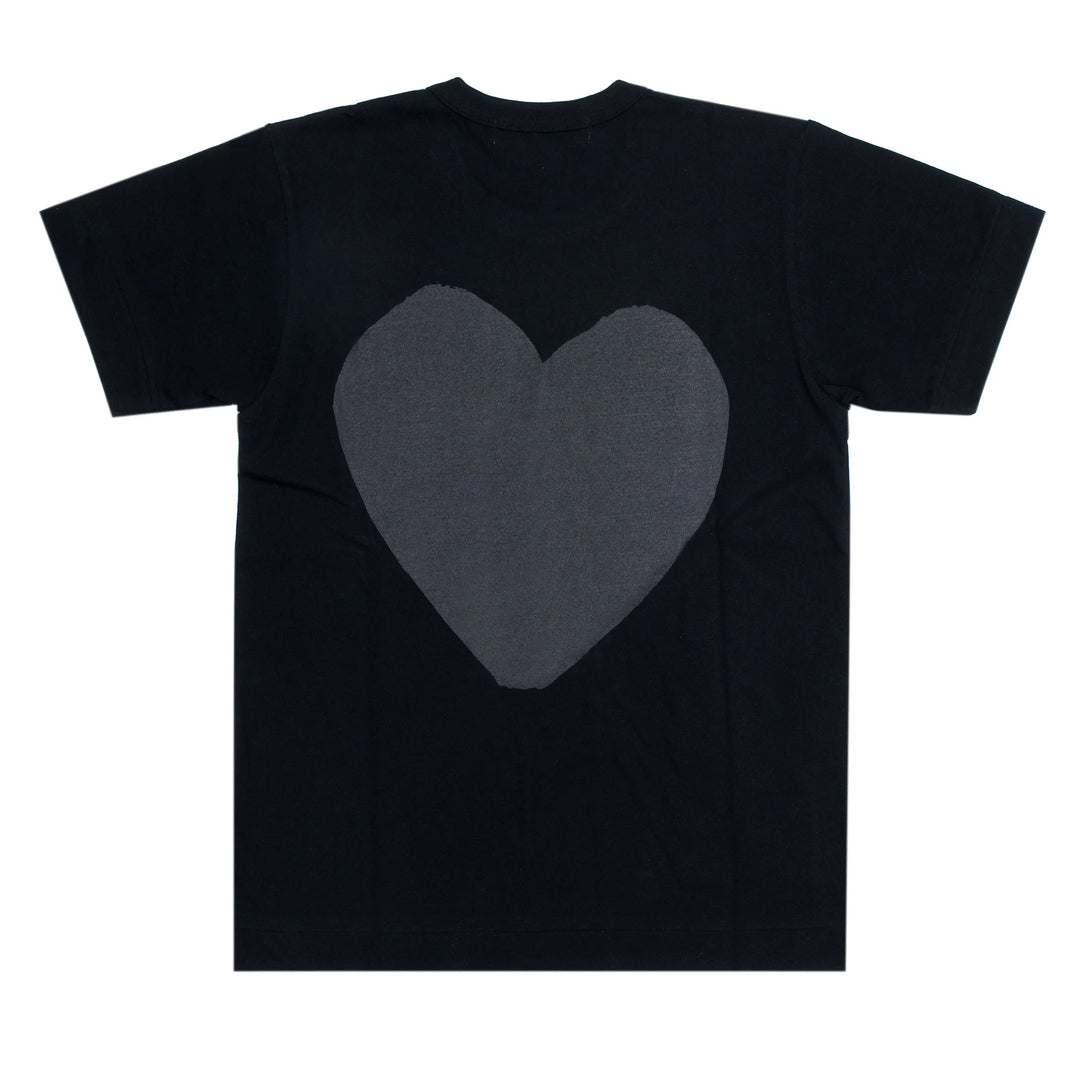 COMME DES GARCONS PLAY GRAY HEART T SHIRT Black AZ T190 051 1 Privei