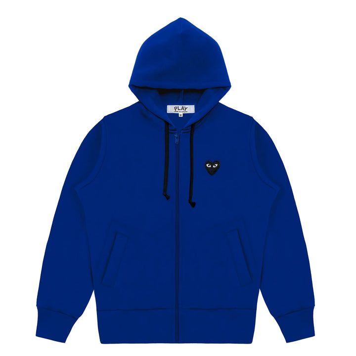 COMME DES GARCONS PLAY Zip Up Hoodie - Blue - AZ-T254-051-2