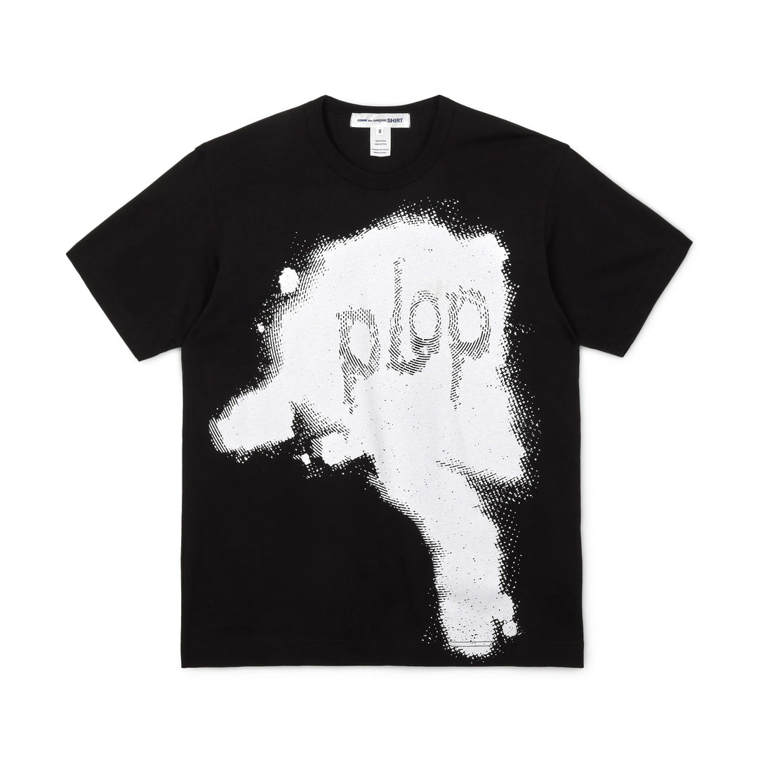 Comme Des Garçons SHIRT x Christian Marclay Print E T-Shirt - Black