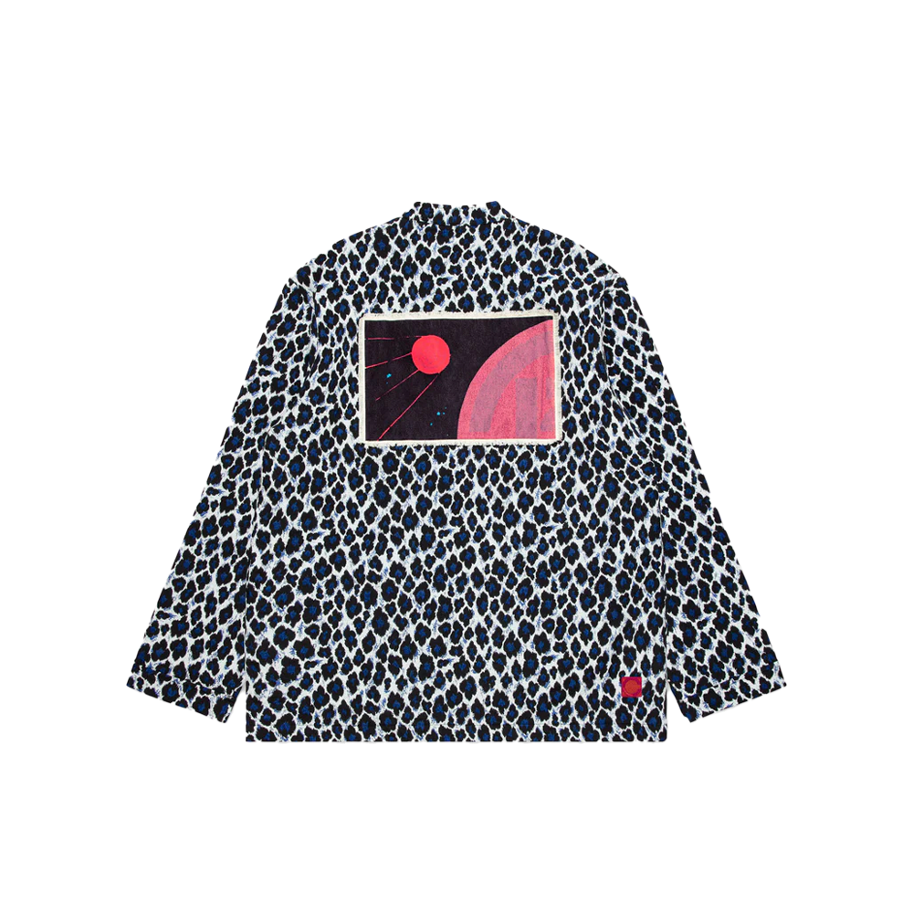 CLOT BLUE LEOPARD CHINESE PADDED JACKET - BLUE