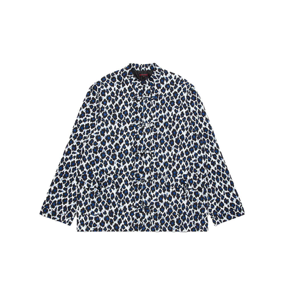 CLOT BLUE LEOPARD CHINESE PADDED JACKET - BLUE