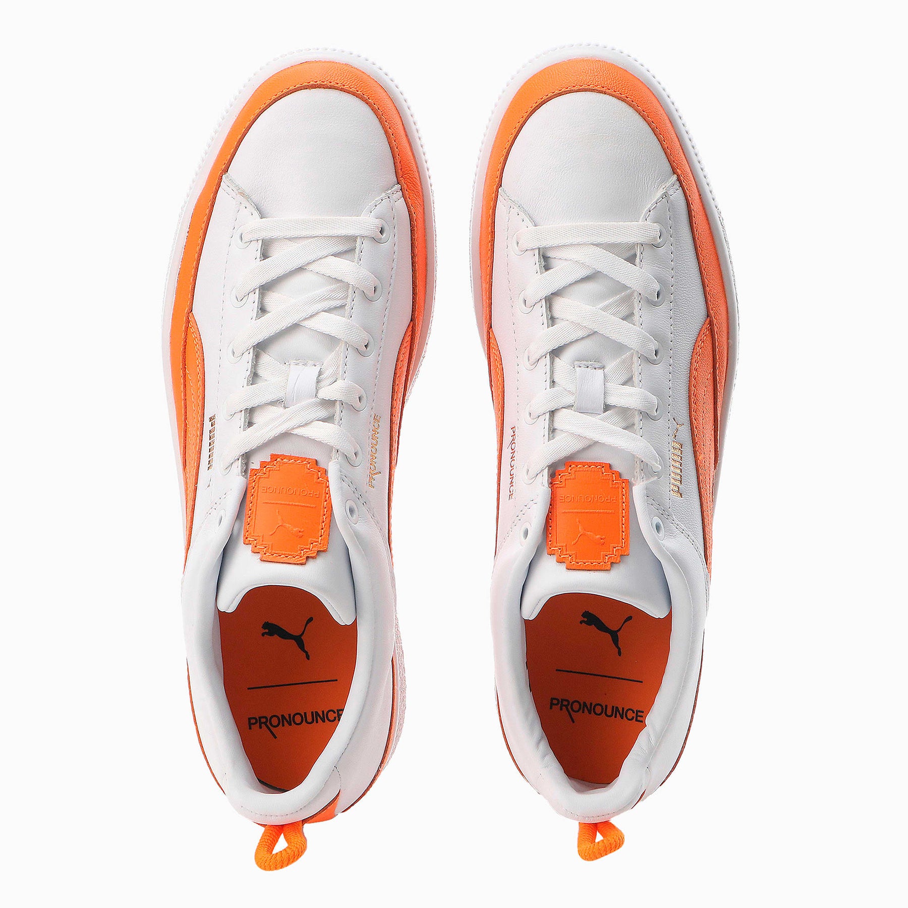 PUMA x PRONOUNCE Basket Vintage Sneakers - PUMA WHITE-VIBRANT
