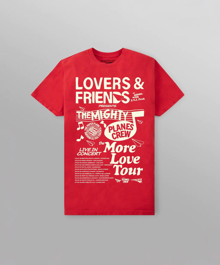 Paper Planes More Love Tour Tee - Red