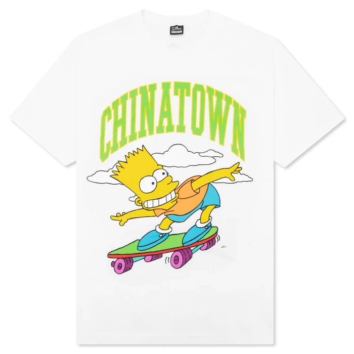 CHINATOWN MARKET  X THE SIMPSONS COWABUNGA ARC T-SHIRT - WHITE