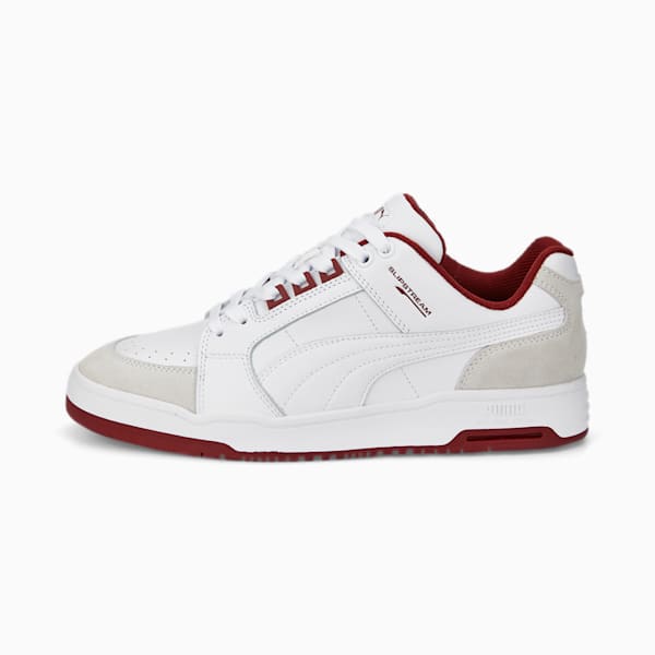 PUMA Slipstream Lo Retro Men's Sneakers - Puma White-Intense Red