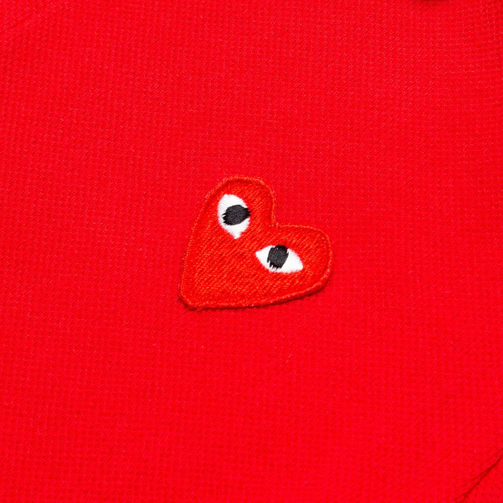 Comme Des Garcons Kids For Children Polo Shirt - Red - AZ-T505-100-4