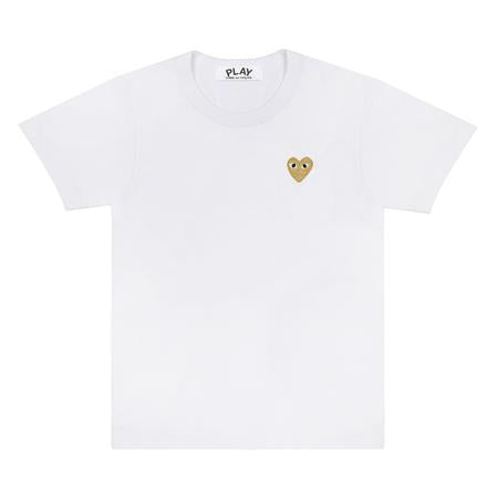 COMME DES GARCONS PLAY Gold Heart T-Shirt - White - AZ-T216-051_4