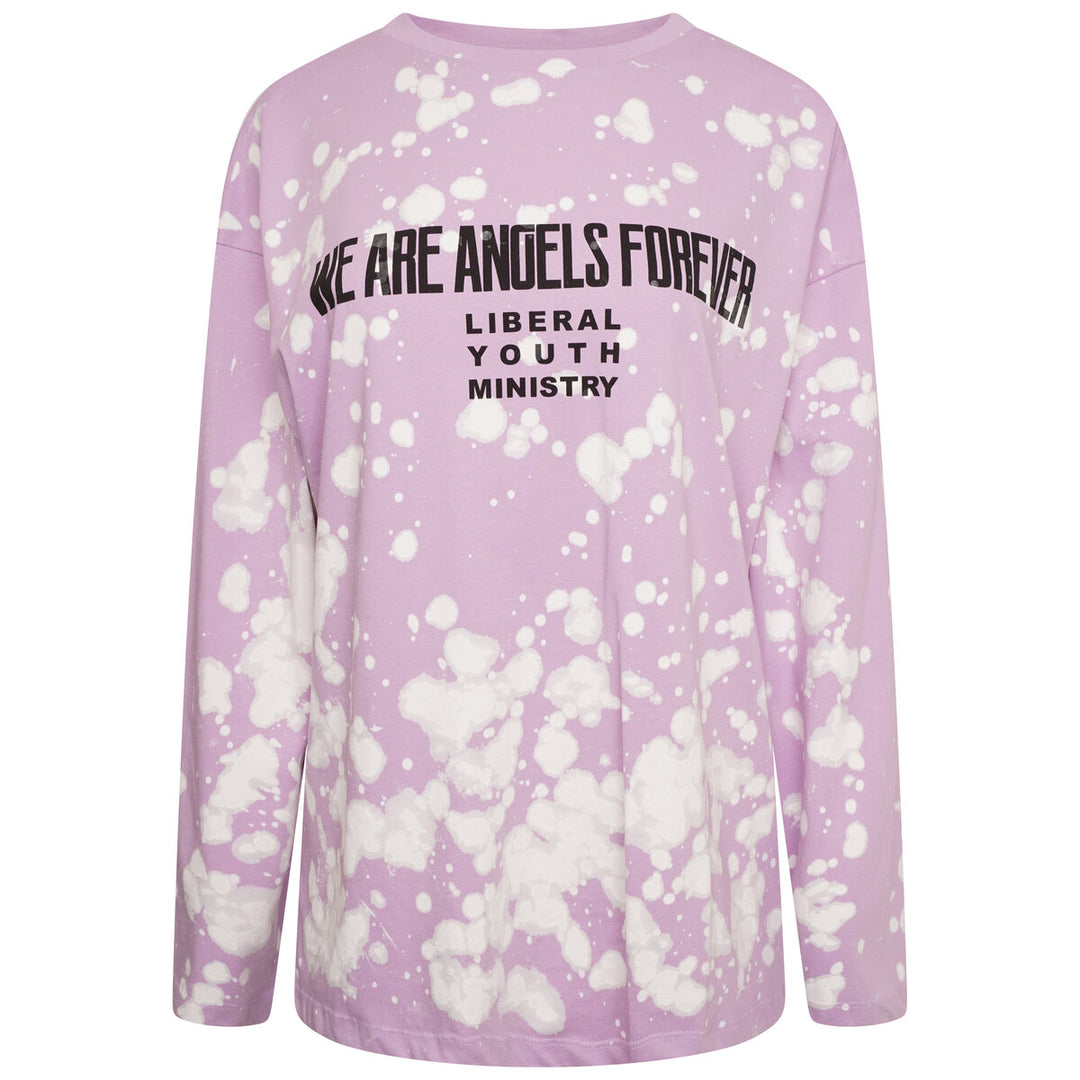 Unisex Angels Long Sleeve T-Shirt Knit - Lilac 2