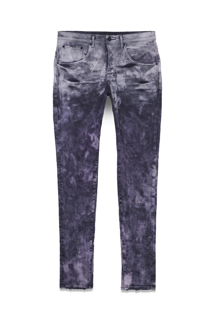 Purple Brand P002 Mid Rise Slim Jeans - Lavender Tint Black Fade