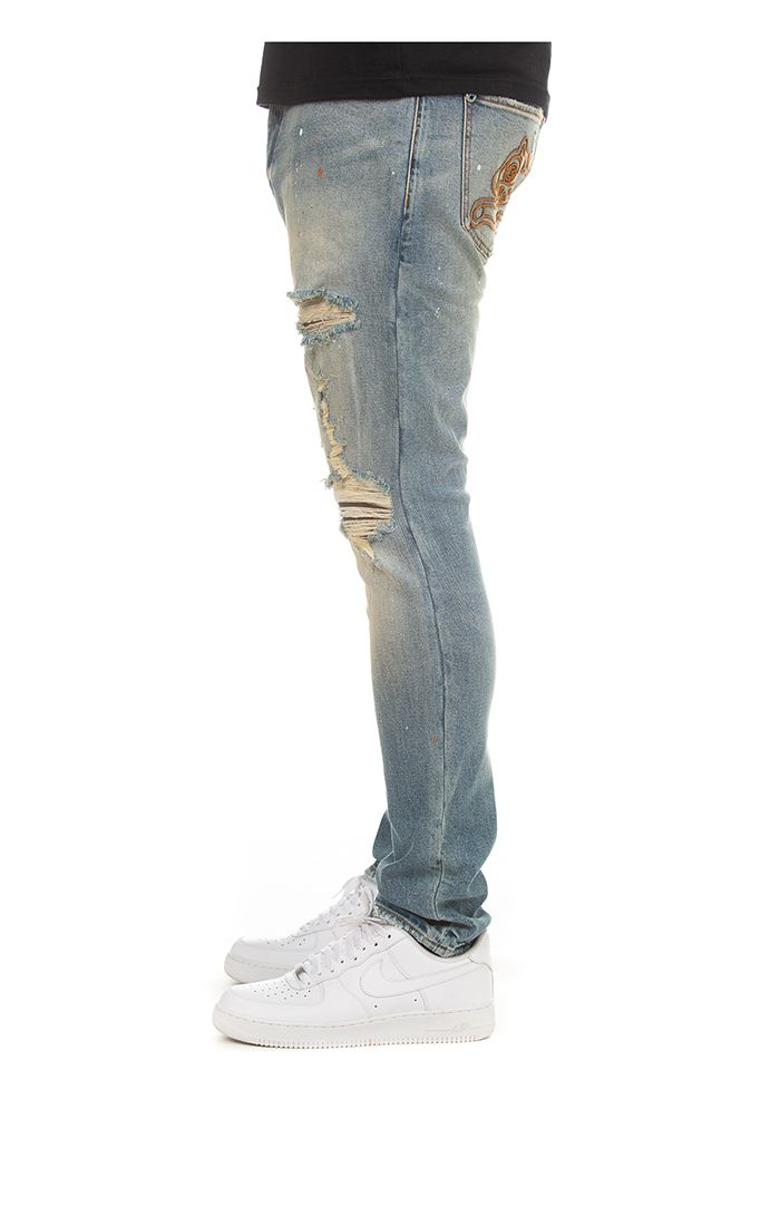 Icecream gelatto jean - vintage wash blue jean