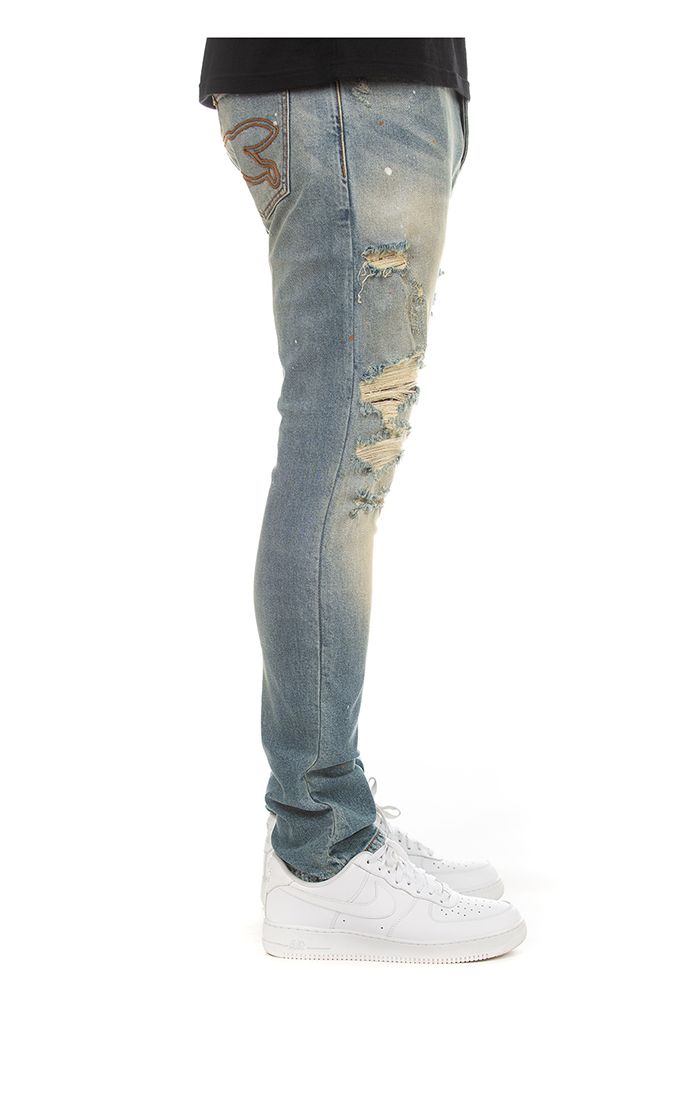 Icecream gelatto jean - vintage wash blue jean