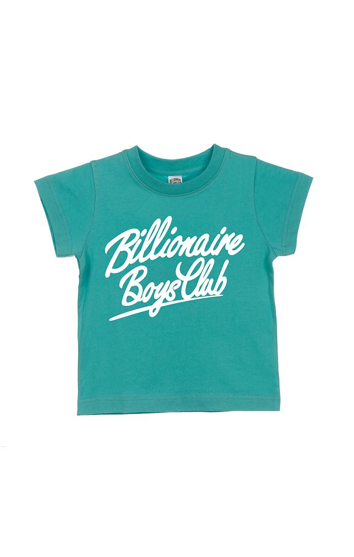 Billionaire Boys Club For Children bb script ss tee - blue grass