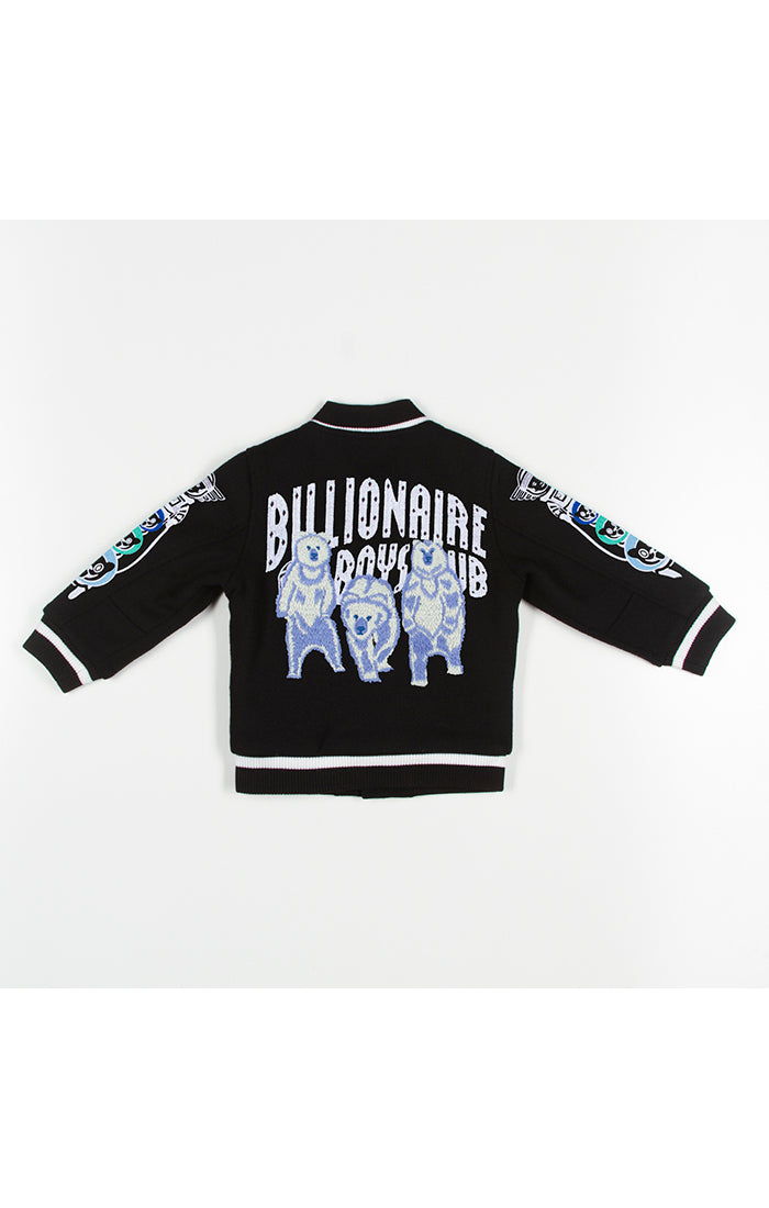 Billionaire Boys Club For Children bb astro varsity jacket - black
