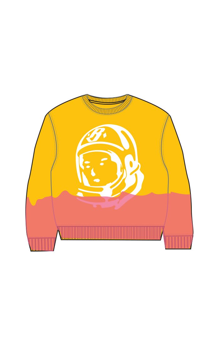 Billionaire Boys Club For Children bb space drip crew - lemon chrome