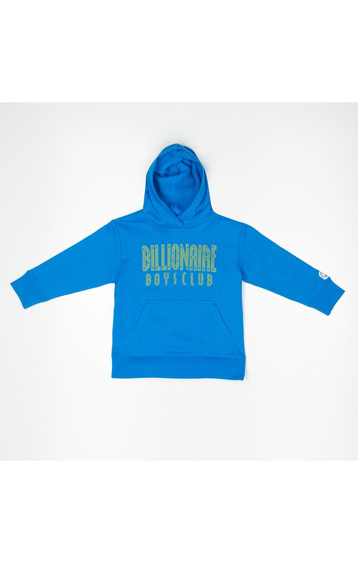 Billionaire Boys Club For Children bb straight font hoodie - blue aster
