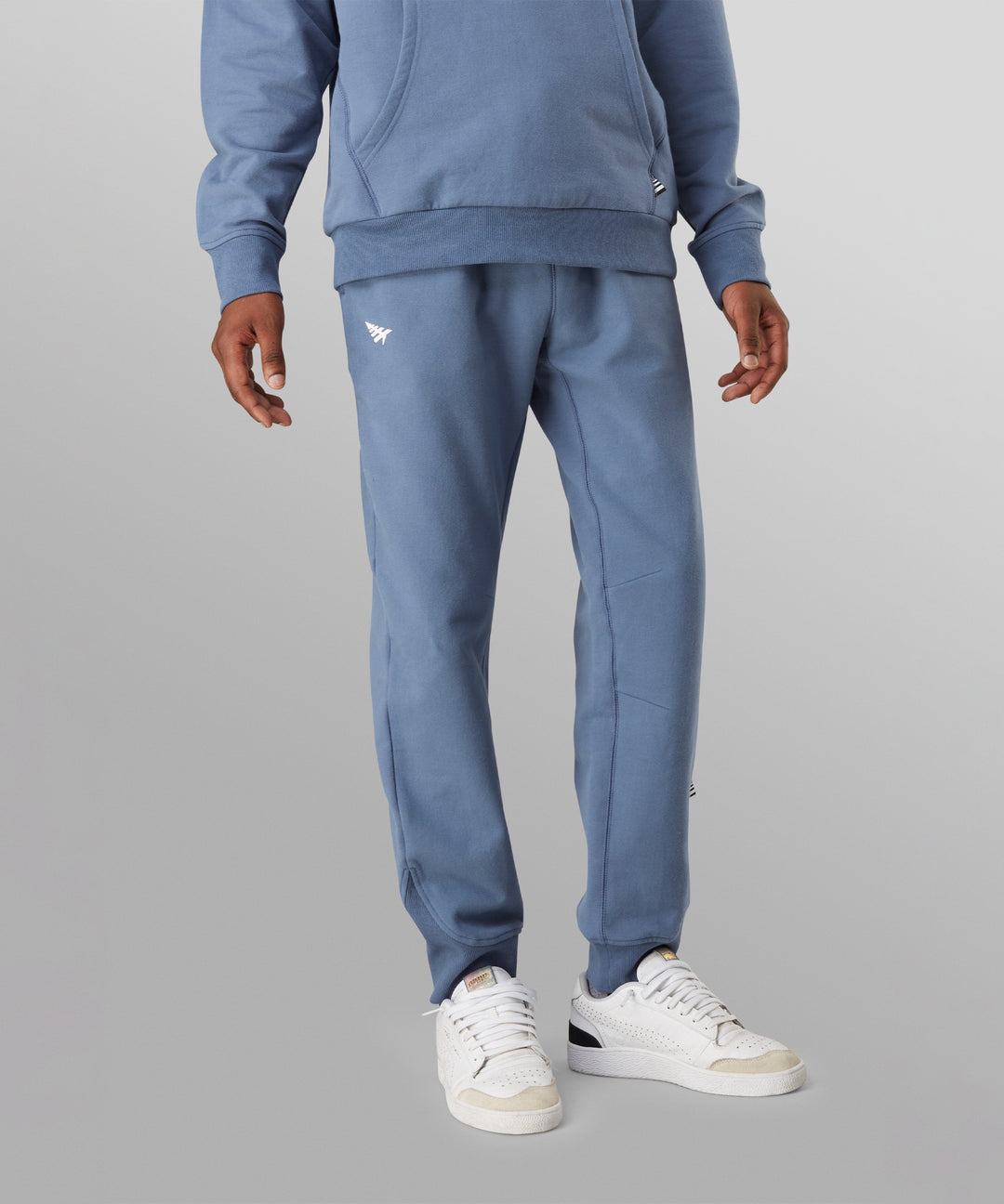 Paper Planes Brushed Surface Fleece Jogger - Stone Blue