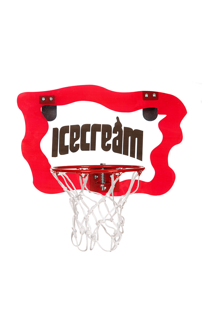 ICECREAM slam dunk mini basketball hoop - red
